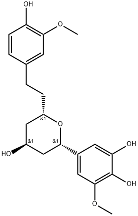 1,5-Epoxy-3-hydroxy-1-(3,4-dihydroxy-5-methoxyphenyl)-7-(4-hydroxy-3-methoxyphenyl)heptane Struktur