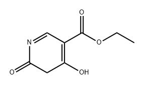 3-Pyridinecarboxylic acid, 5,6-dihydro-4-hydroxy-6-oxo-, ethyl ester Structure