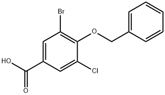 4-(Benzyloxy)-3-bromo-5-chlorobenzoic acid 结构式