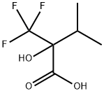 2-Hydroxy-3-methyl-2-(trifluoromethyl)butanoic acid Struktur