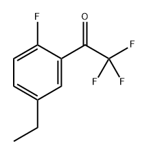 1-(5-Ethyl-2-fluorophenyl)-2,2,2-trifluoroethanone 结构式