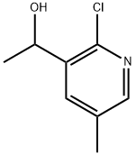 1-(2-Chloro-5-methylpyridin-3-yl)ethanol 化学構造式