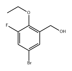 (5-Bromo-2-ethoxy-3-fluorophenyl)methanol Structure