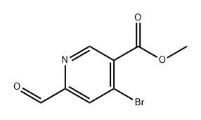 methyl 4-bromo-6-formylpyridine-3-carboxylate Struktur