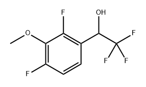 1-(2,4-Difluoro-3-methoxyphenyl)-2,2,2-trifluoroethanol Struktur