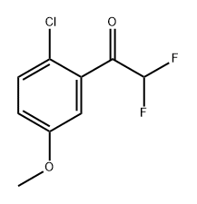 1-(2-chloro-5-methoxyphenyl)-2,2-difluoroethanone 化学構造式