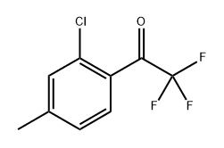 1-(2-chloro-4-methylphenyl)-2,2,2-trifluoroethanone Struktur