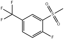 1-Fluoro-2-(methylsulfonyl)-4-(trifluoromethyl)benzene 化学構造式