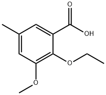 2-ethoxy-3-methoxy-5-methylbenzoic acid Structure