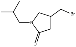 4-(bromomethyl)-1-isobutylpyrrolidin-2-one Structure