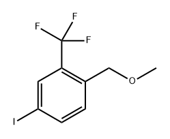 4-iodo-1-(methoxymethyl)-2-(trifluoromethyl)benzene 化学構造式