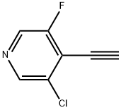 3-Chloro-4-ethynyl-5-fluoropyridine Struktur