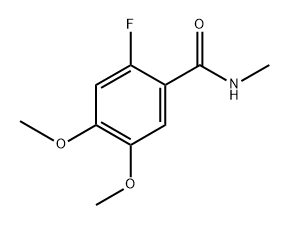 2-fluoro-4,5-dimethoxy-N-methylbenzamide 结构式