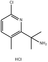 2-Pyridinemethanamine, 6-chloro-α,α,3-trimethyl-, hydrochloride (1:1) Structure