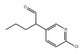 3-Pyridineacetaldehyde, 6-chloro-α-propyl-,1824363-77-0,结构式