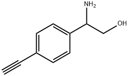 Benzeneethanol, β-amino-4-ethynyl- Structure
