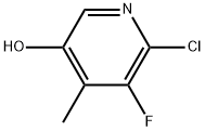 6-chloro-5-fluoro-4-methylpyridin-3-ol 结构式