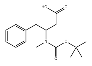 Benzenebutanoic acid, β-[[(1,1-dimethylethoxy)carbonyl]methylamino]- Structure