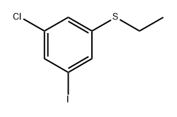 (3-chloro-5-iodophenyl)(ethyl)sulfane,1824600-76-1,结构式