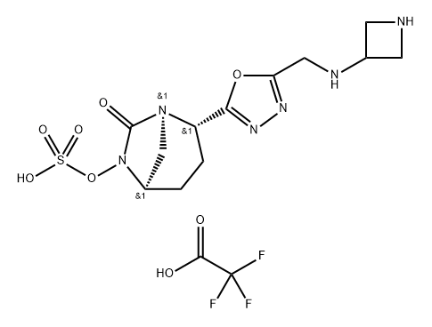 1824691-73-7 SULFURIC ACID, REL-, MONO[(1R,2S,5R)-2-[5-[(3- AZETIDINYLAMINO)METHYL]-1,3,4-OXADIAZOL-2-YL]- 7-OXO-