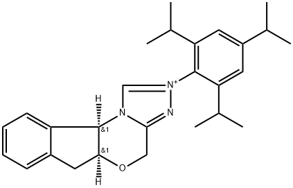 1827720-96-6 4H,6H-Indeno[2,1-b][1,2,4]triazolo[4,3-d][1,4]oxazinium, 5a,10b-dihydro-2-[2,4,6-tris(1-methylethyl)phenyl]-, (5aS,10bR)-