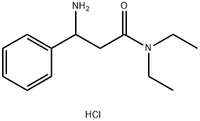 3-氨基-N,N-二乙基-3-苯基丙酰胺盐酸盐 结构式