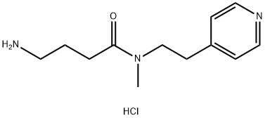 4-氨基-N-甲基-N-(2-(吡啶-4-基)乙基)丁酰胺盐酸盐,1828296-94-1,结构式