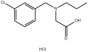 N-(3-chlorobenzyl)-N-propylglycine hydrochloride Structure