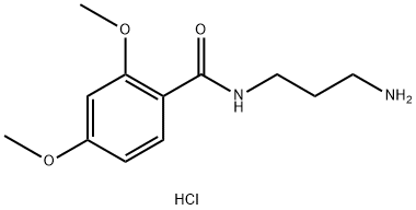 N-(3-氨基丙基)-2,4-二甲氧基苯甲酰胺盐酸盐, 1828853-16-2, 结构式