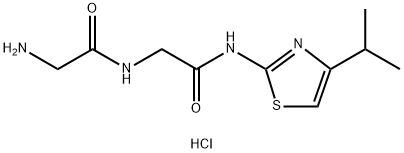 2-Amino-N-(2-((4-isopropylthiazol-2-yl)amino)-2-oxoethyl)acetamide hydrochloride Structure