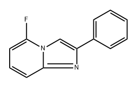 5-fluoro-2-phenylimidazo[1,2-a]pyridine Struktur