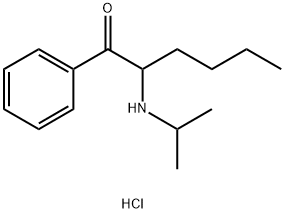 α-Isopropylaminohexanophenone (hydrochloride) Structure