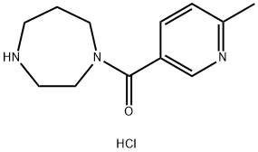 (1,4-Diazepan-1-yl)(6-methylpyridin-3-yl)methanone hydrochloride Struktur