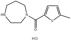 (1,4-Diazepan-1-yl)(5-methylthiophen-2-yl)methanone hydrochloride Structure
