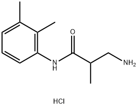 3-氨基-N-(2,3-二甲基苯基)-2-甲基丙酰胺盐酸盐,1831294-31-5,结构式