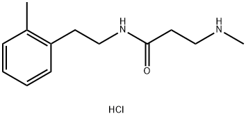 3-(甲氨基)-N-(2-甲基苯乙基)丙酰胺盐酸盐 结构式