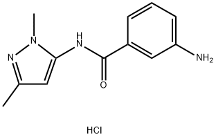 3-氨基-N-(1,3-二甲基-1H-吡唑-5-基)苯甲酰胺盐酸盐, 1831496-03-7, 结构式