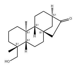 17-Norkauran-16-one, 18-hydroxy-, (4α)-(±)- (9CI),18317-15-2,结构式