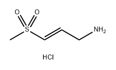 (E)-3-(甲磺酰基)丙-2-烯-1-胺盐酸盐 结构式