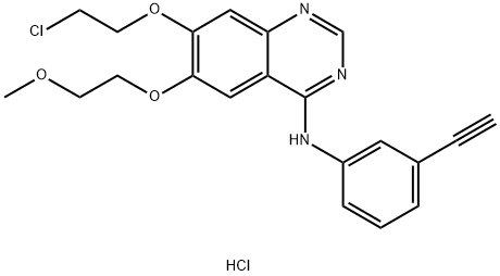 7-O-DesMethoxy-7-O-chloroethyl Erlotinib Hydrochloride Structure