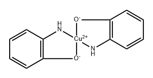 bis(2-aminophenolato-N,O)copper  Structure