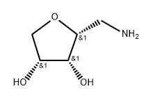 D-Arabinitol, 1-amino-2,5-anhydro-1-deoxy- Structure