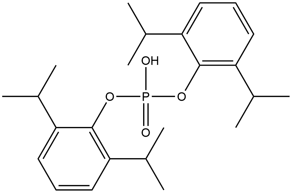 Phenol, 2,6-bis(1-methylethyl)-, 1,1'-(hydrogen phosphate) Struktur