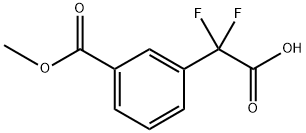 Benzeneacetic acid, α,α-difluoro-3-(methoxycarbonyl)- Struktur