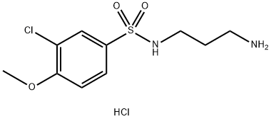 N-(3-aminopropyl)-3-chloro-4-methoxybenzenesulfonamide hydrochloride Structure