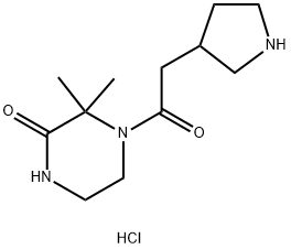 1836684-87-7 3,3-二甲基-4-(2-(吡咯烷-3-基)乙酰基)哌嗪-2-酮