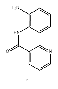 N-(2-aminophenyl)pyrazine-2-carboxamide hydrochloride 化学構造式