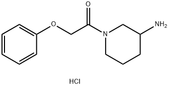 1-(3-氨基哌啶-1-基)-2-苯氧基乙-1-酮盐酸盐,1836988-97-6,结构式