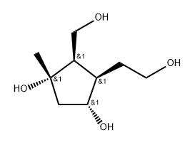 1,3-Cyclopentanediol,4-(2-hydroxyethyl)-5-(hydroxymethyl)-1-methyl-,[1S-(1-alpha-,3-alpha-,4-bta-,5-bta-)]-(9CI) Structure