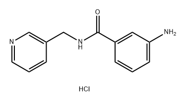 Benzamide, 3-amino-N-(3-pyridinylmethyl)-, hydrochloride (1:2) Structure